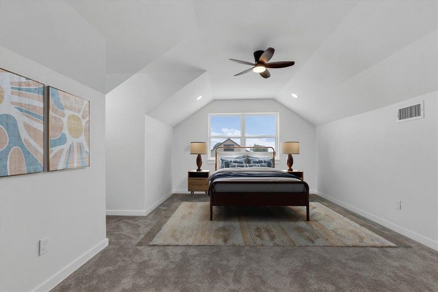 Furnished interior view inside a new home in , Elm Mott (Image 15).