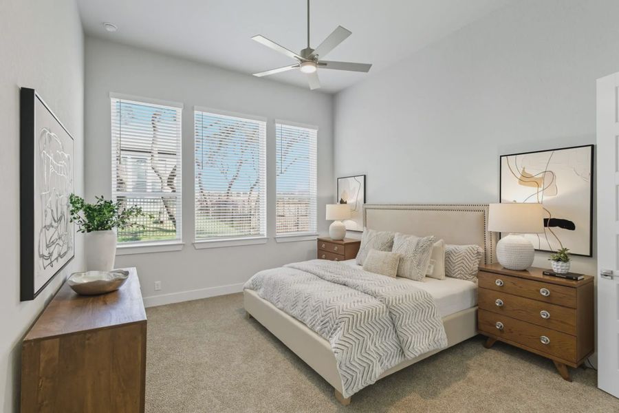 Representative furnished interior of a home built from the Hampton by Chesmar Homes in Esperanza 50's, Boerne (Image 5).