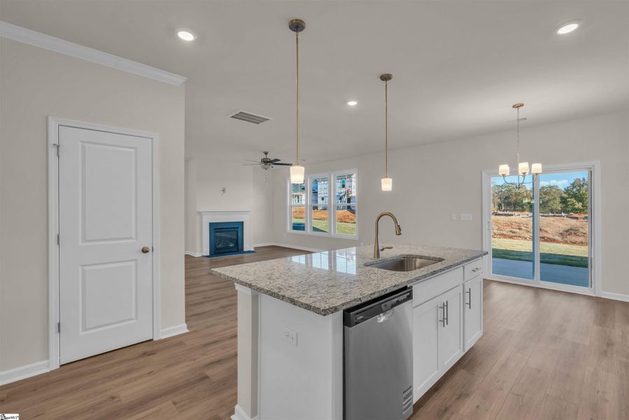 Furnished interior view inside a new home in Halton Oaks, Spartanburg (Image 7).