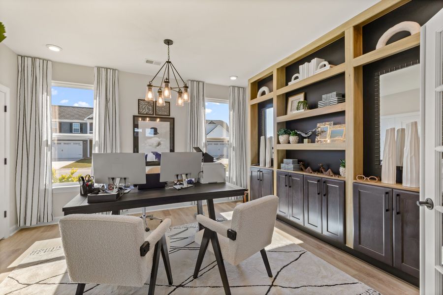 Representative furnished interior of a home built from the The Shorebreak by Chesapeake Homes in Terrapin, Leland (Image 48).