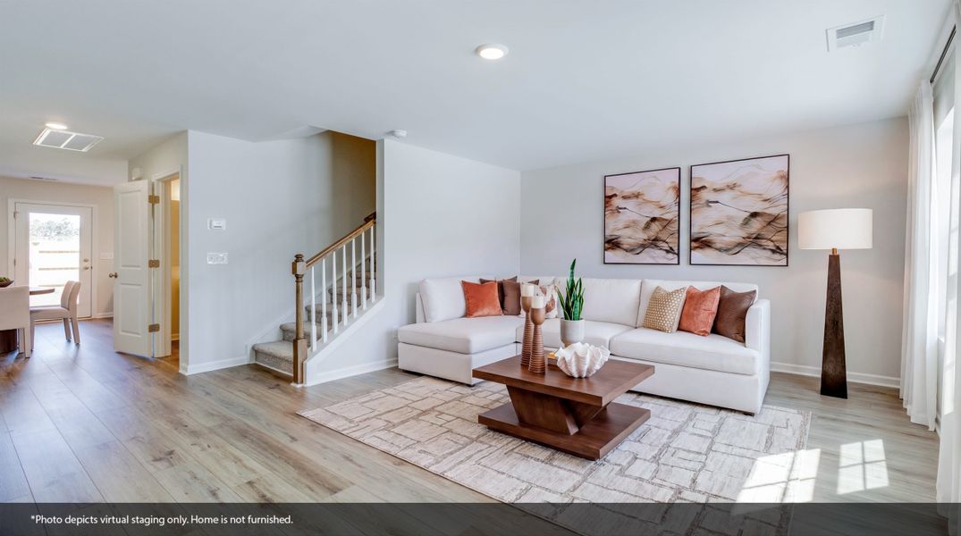Furnished interior view inside a new home in Astoria, Columbia (Image 8).