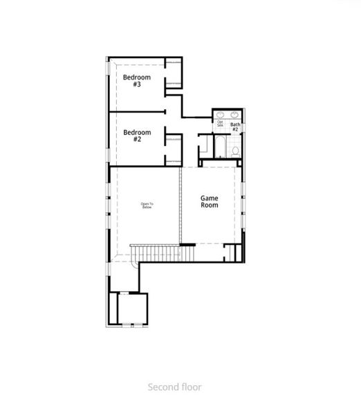 2D floor plan layout for the Everleigh Plan by Highland Homes in Jubilee: 40ft. lots, Hockley, TX (Image 6). 2D floor plan layout for the Everleigh Plan by Highland Homes in Jubilee: 40ft. lots, Hockley, TX (Image 6).