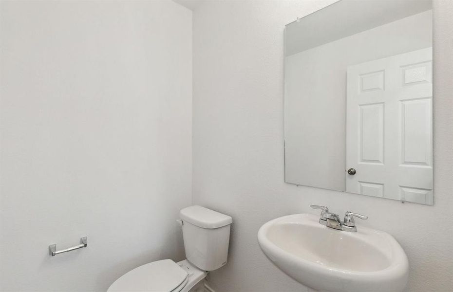 Spacious secondary bathroom*real home pictured