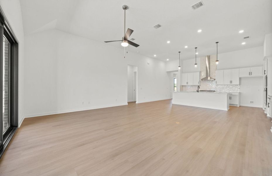 Representative unfurnished interior of a home built from the Azle by Pulte Homes in 6 Creeks, Kyle (Image 12).