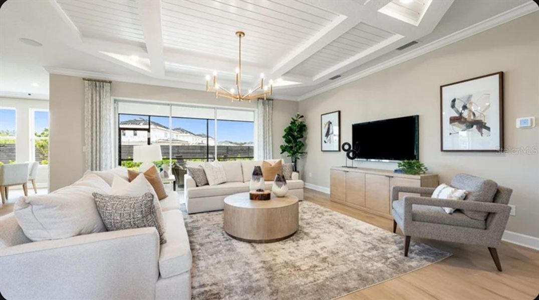 Furnished interior view inside a new home in Coasterra Community Group Page, Palmetto (Image 3).