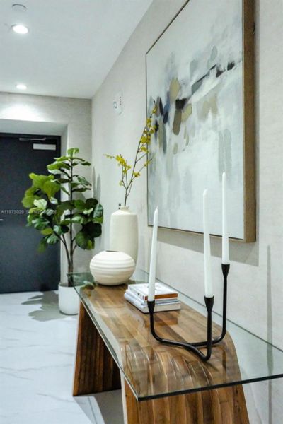 Private elevator entry