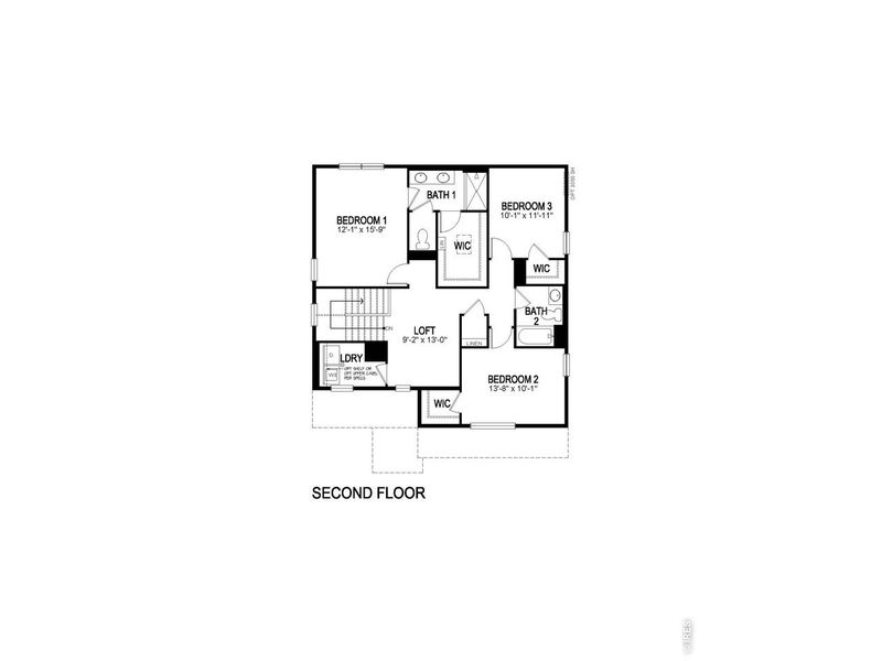 2D floor plan layout of this home in , Greeley, CO (Image 3).