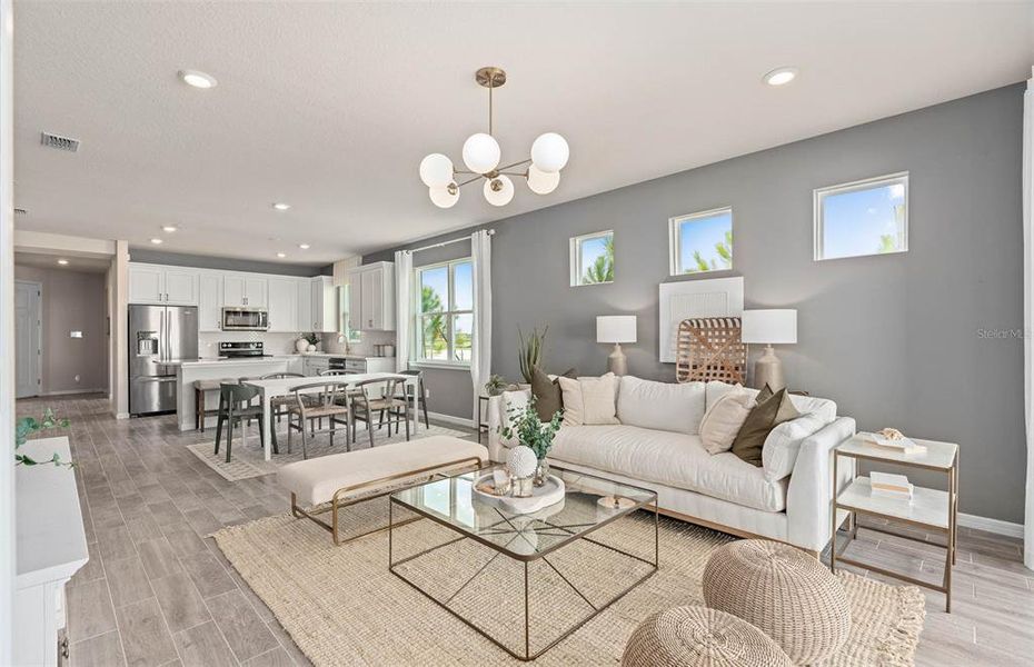 Furnished interior view inside a new home in Del Webb Sunbridge, St. Cloud (Image 11).