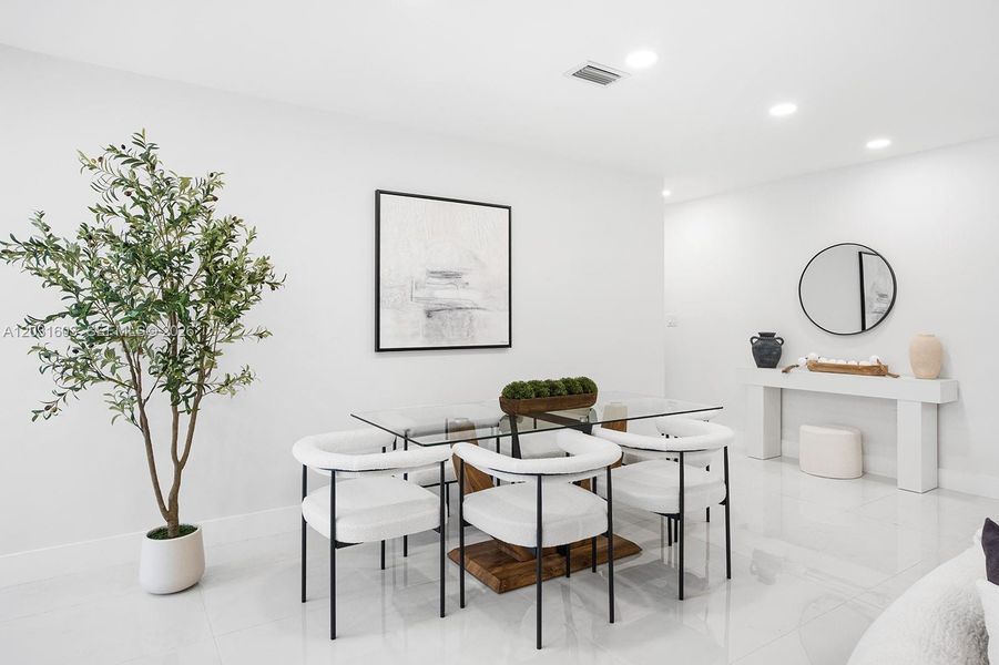 Furnished interior view inside a new home in , Miami (Image 13).