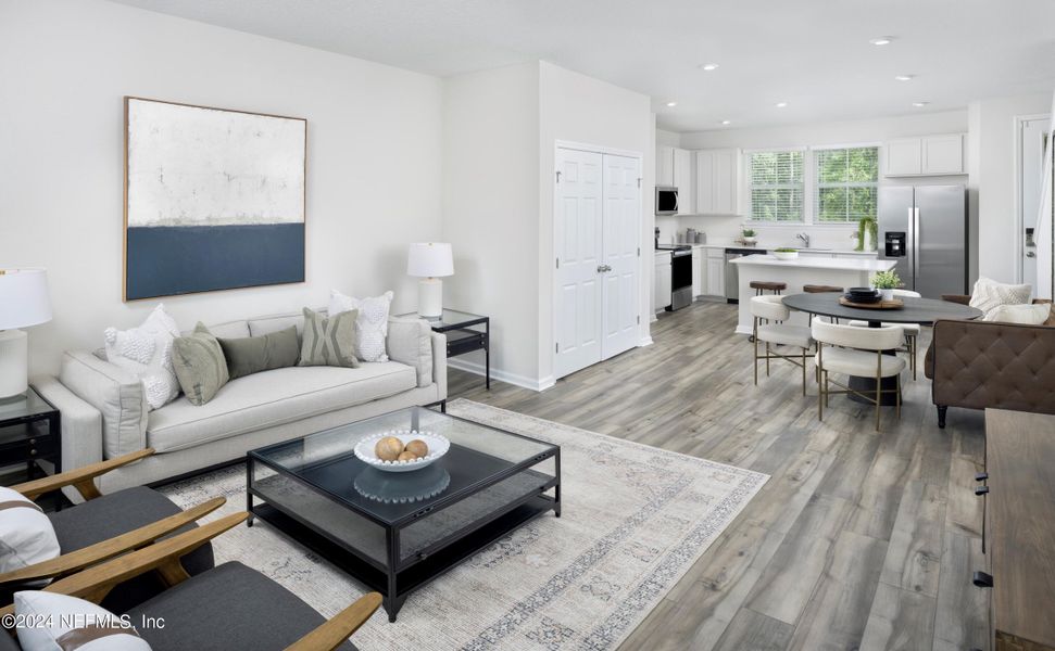 Furnished interior view inside a new home in , St. Johns (Image 6).