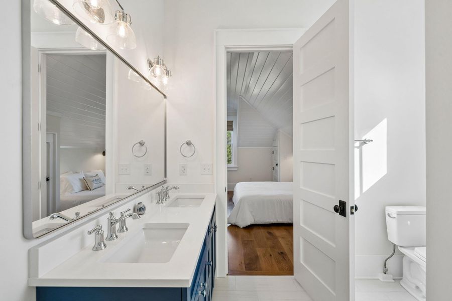 Furnished interior view inside a new home in , Folly Beach (Image 78).