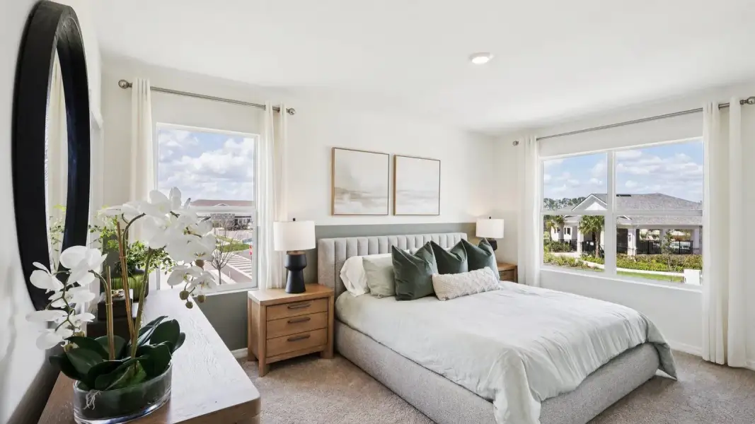 Furnished interior view inside a new home in Towns at Woodsdale, Wesley Chapel (Image 16).