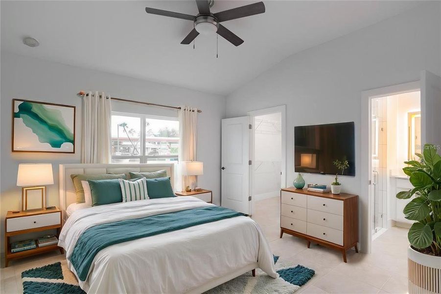 Furnished interior view inside a new home in , Port Charlotte (Image 16). Furnished interior view inside a new home in , Port Charlotte (Image 16).