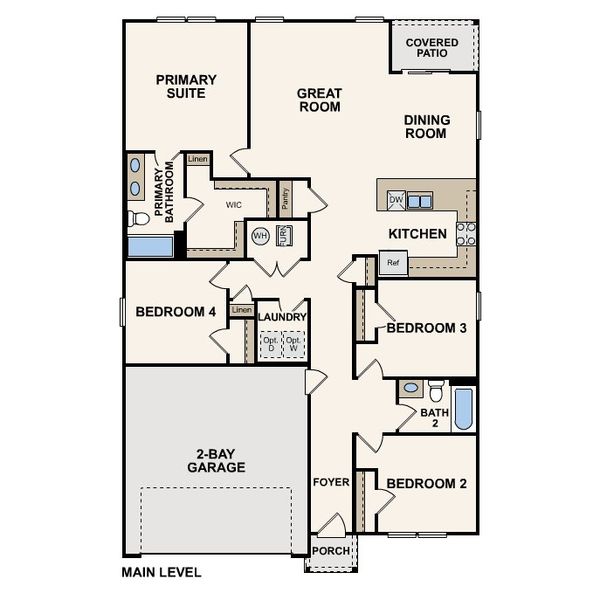 2D floor plan layout of this home in Summerville, Darlington, SC (Image 2). 2D floor plan layout of this home in Summerville, Darlington, SC (Image 2).