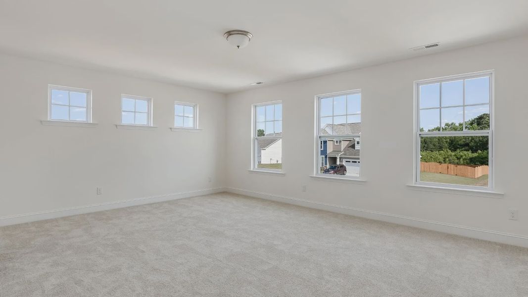 Furnished interior view inside a new home in Station Pointe, Angier (Image 12).