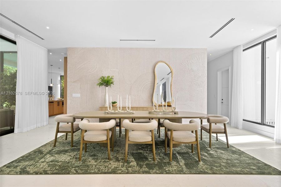 Furnished interior view inside a new home in , Miami (Image 64).