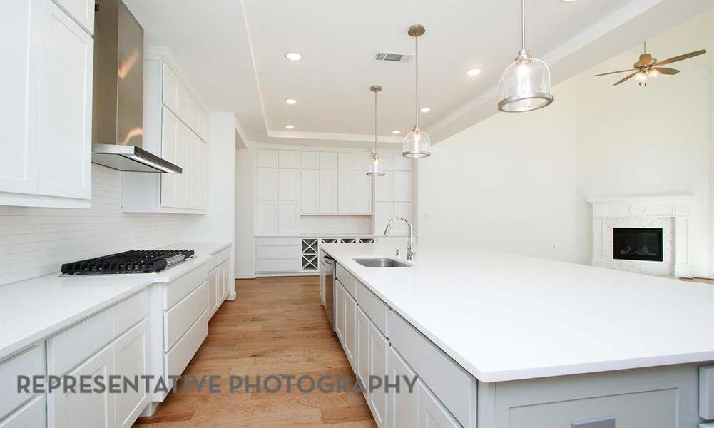 Furnished interior view inside a new home in Star Trail, Prosper (Image 11).