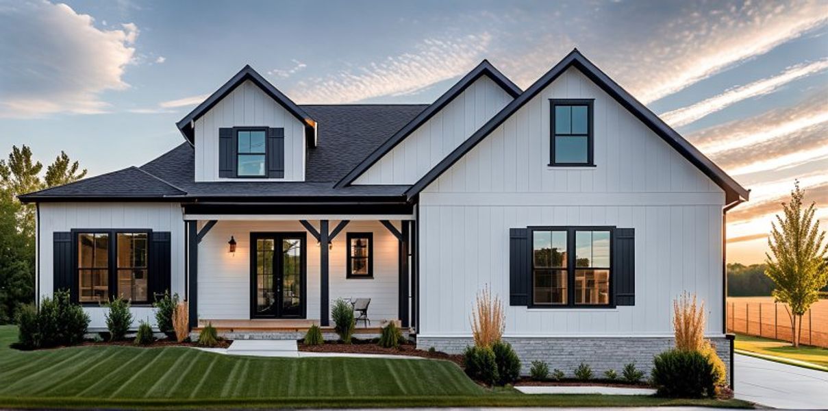 Representative exterior photo of a completed home built from the Autumnbrook by Riverstone Construction, LLC in Jasper Highlands, Guild, TN (Image 2). Representative exterior photo of a completed home built from the Autumnbrook by Riverstone Construction, LLC in Jasper Highlands, Guild, TN (Image 2).