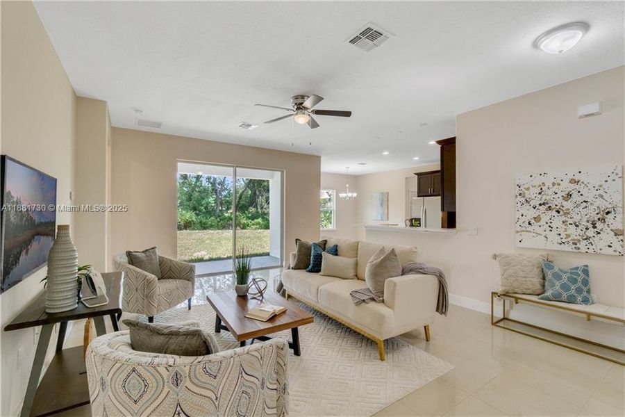 Furnished interior view inside a new home in , Kissimmee (Image 15).