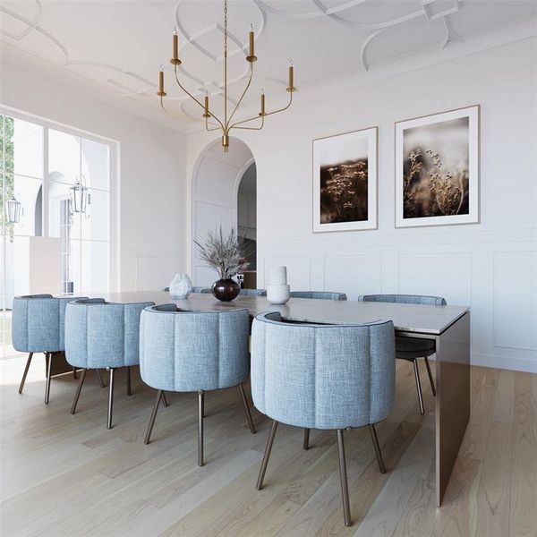 Furnished interior view inside a new home in , Dallas (Image 8). Furnished interior view inside a new home in , Dallas (Image 8).