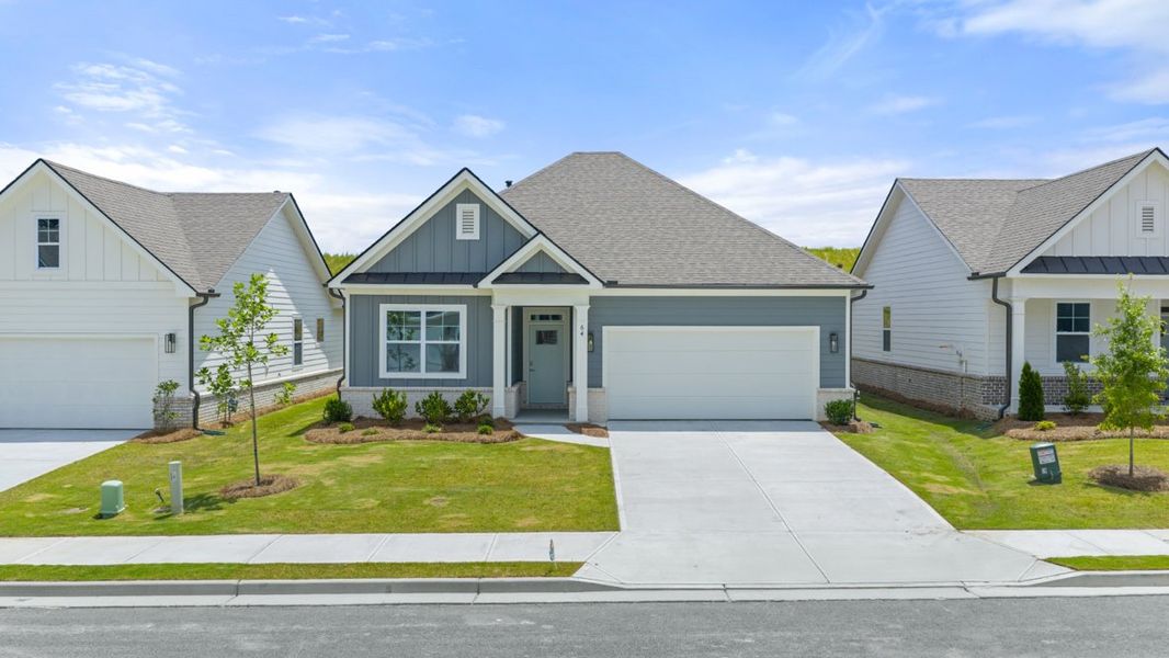 Representative exterior photo of a completed home built from the ACADIA by D.R. Horton in Hamptons at Riverwood South, Dallas, GA (Image 22).