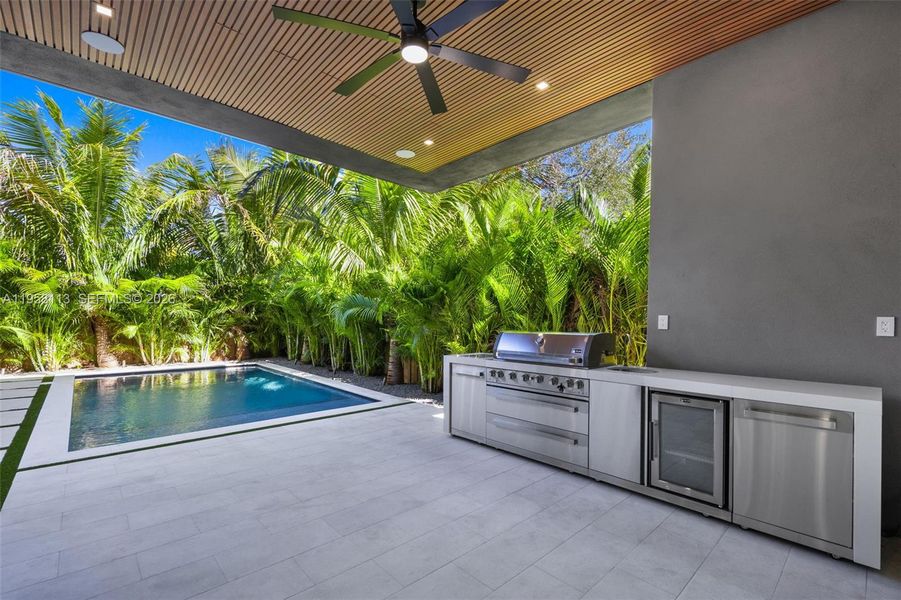 Exterior details and patio area of a home in , Miami (Image 33). Exterior details and patio area of a home in , Miami (Image 33).