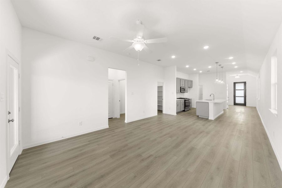 Open Kitchen-Living-Dining Room Representative Photo