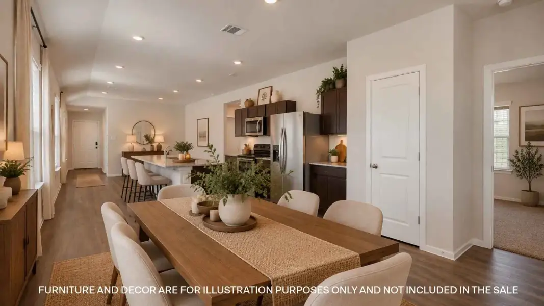 Furnished interior view inside a new home in Midtown Reserve, College Station (Image 8).