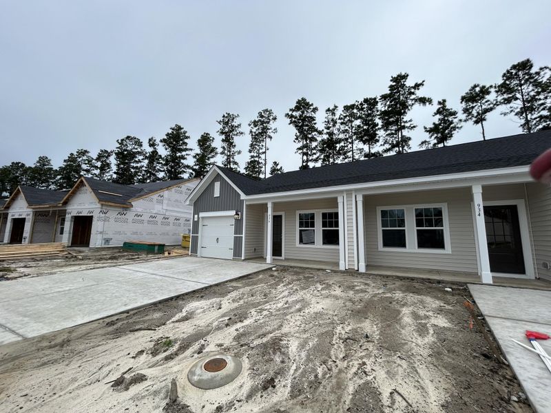 Front exterior of a new home in Hammock Walk at Nexton, Summerville, SC, highlighting curb appeal (Image 2).