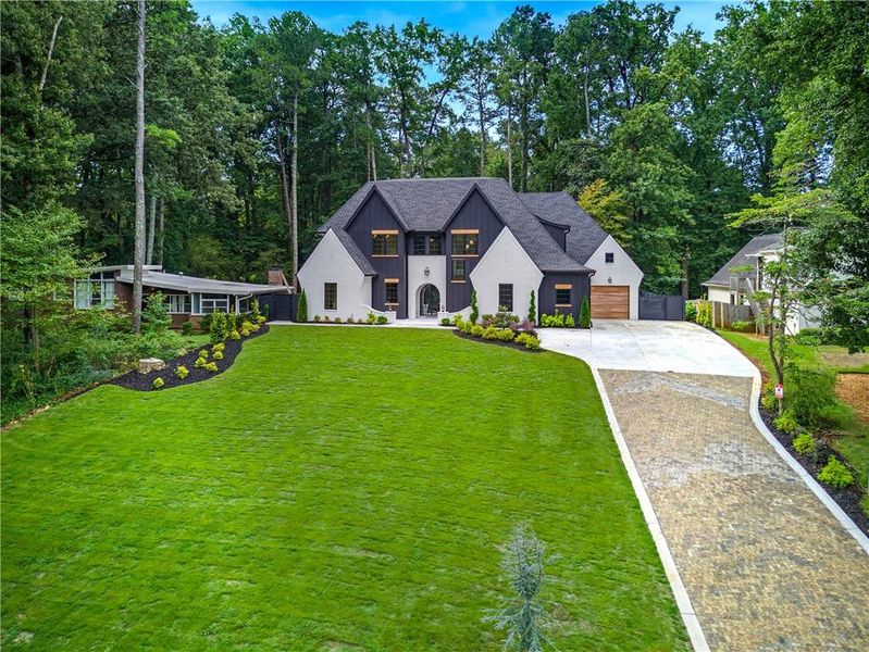 Front exterior of a new home in , Atlanta, GA, highlighting curb appeal (Image 32).