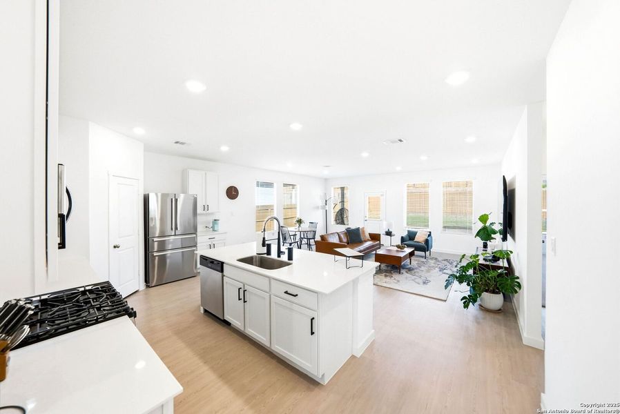 Furnished interior view inside a new home in Hidden Trails: Coastline Collection, Bulverde (Image 16).