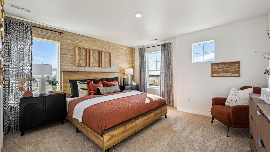 Representative furnished interior of a home built from the Vail by D.R. Horton in Villas at Vantage, Berthoud (Image 13).