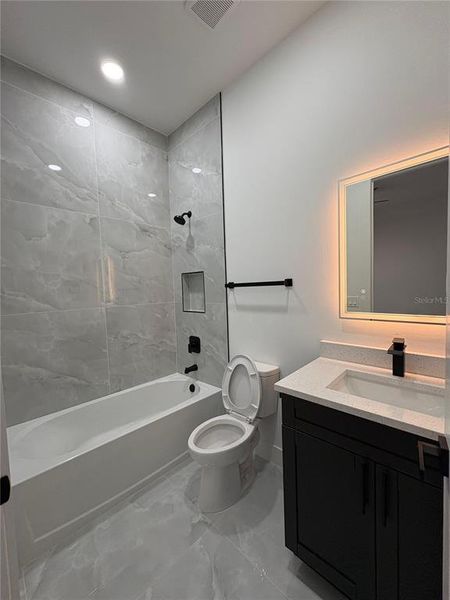 Furnished interior view inside a new home in , Cape Coral (Image 15). Furnished interior view inside a new home in , Cape Coral (Image 15).