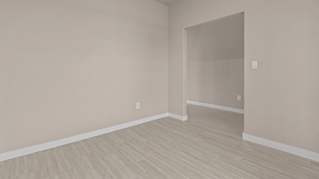 Representative unfurnished interior of a home built from the Shelby by D.R. Horton in Legacy South, Midland (Image 20).