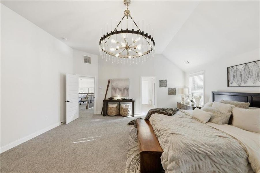 Furnished interior view inside a new home in Nine Oaks, Locust Grove (Image 36).
