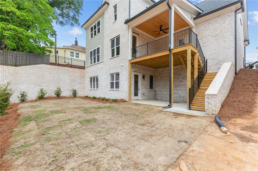 Exterior details and patio area of a home in , Buford (Image 31).