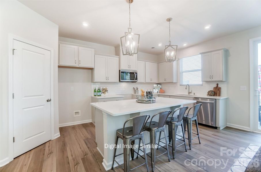 Furnished interior view inside a new home in Bailey Run, Charlotte (Image 7).
