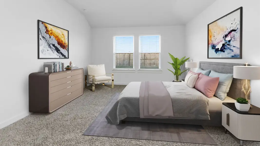 Representative furnished interior of a home built from the Cali - X40I by D.R. Horton in Harvest Pointe, Needville (Image 13).