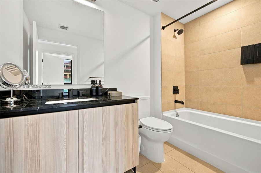 Furnished interior view inside a new home in , Miami (Image 11).