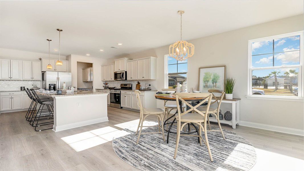 Representative furnished interior of a home built from the HARBOR OAK by D.R. Horton in The Reserve at Wild Horse, Conway (Image 16).