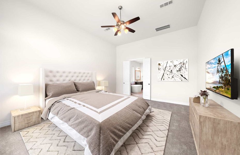 Representative furnished interior of a home built from the 3070AU by Ravenna Homes in Audubon 60′, Magnolia (Image 10).