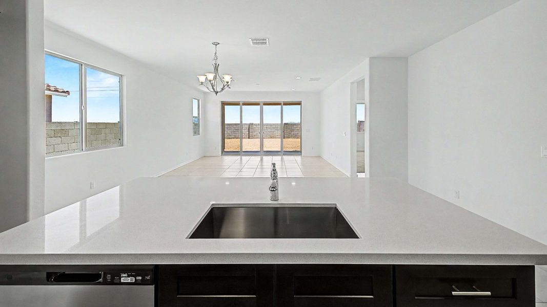 Furnished interior view inside a new home in The Lakes at Rancho El Dorado, Maricopa (Image 10).