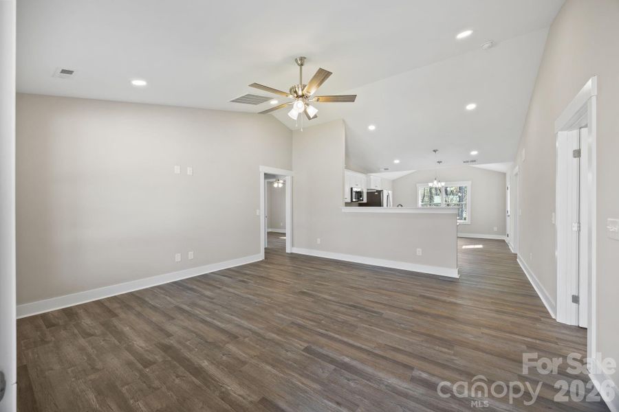 Open concept living space