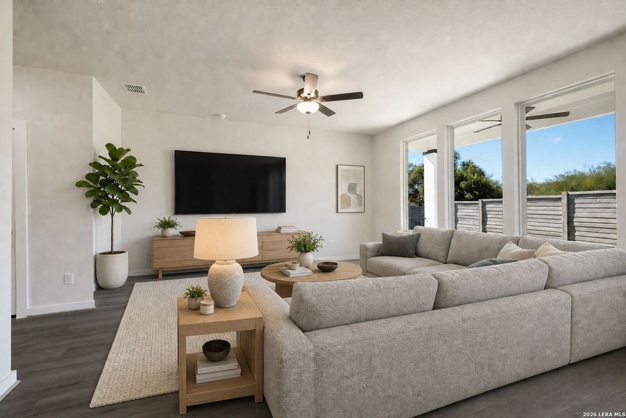 Furnished interior view inside a new home in Park Hill Commons, San Antonio (Image 8). Furnished interior view inside a new home in Park Hill Commons, San Antonio (Image 8).