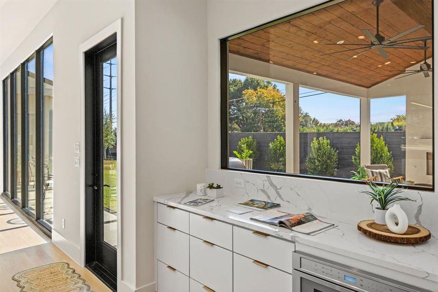 Exterior details and patio area of a home in , Dallas (Image 3). Exterior details and patio area of a home in , Dallas (Image 3).