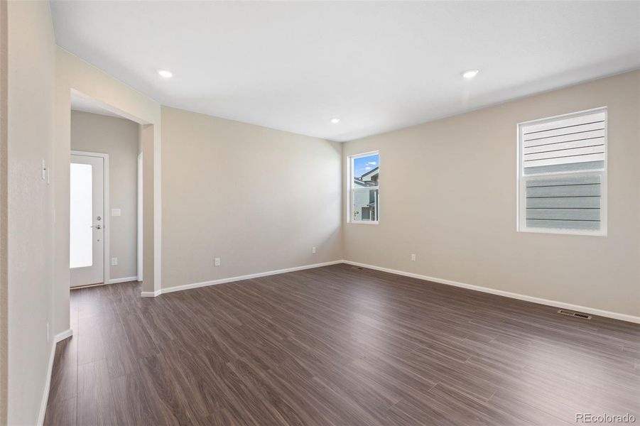 Spacious, unfurnished interior of a new home in Woodrose at Painted Prairie, Aurora (Image 24).
