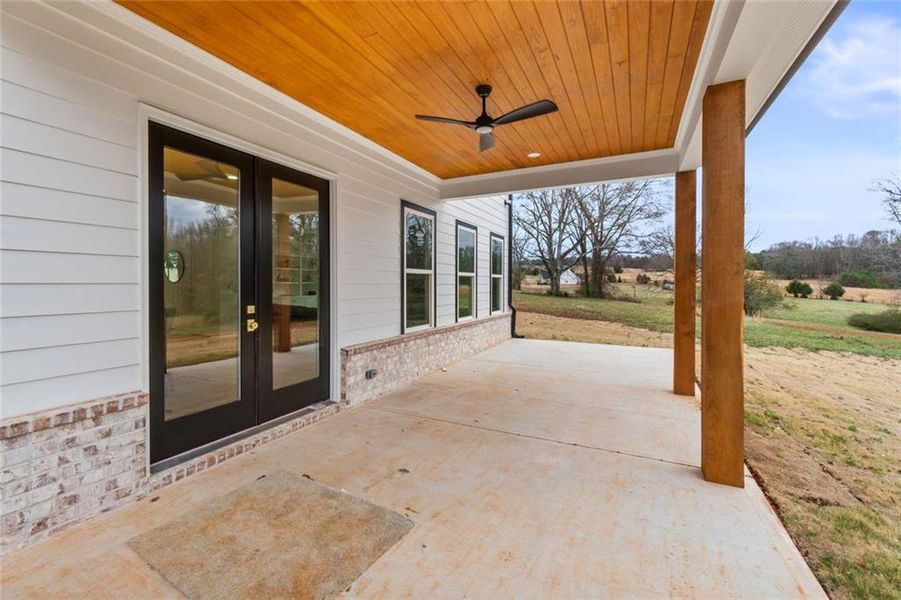 Exterior details and patio area of a home in , Social Circle (Image 29).