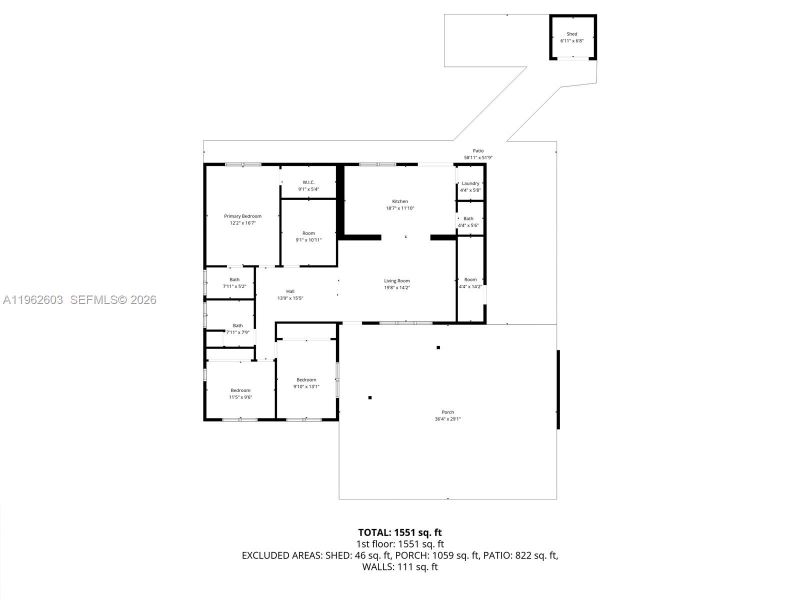 2D floor plan layout of this home in , Fort Lauderdale, FL (Image 3). 2D floor plan layout of this home in , Fort Lauderdale, FL (Image 3).