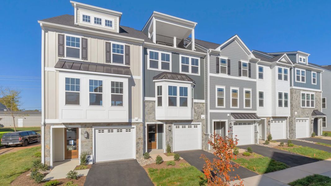 Representative exterior photo of a completed home built from the The Poplar by Greenwood Homes in Sherron Road Townes, Durham, NC (Image 3). Representative exterior photo of a completed home built from the The Poplar by Greenwood Homes in Sherron Road Townes, Durham, NC (Image 3).