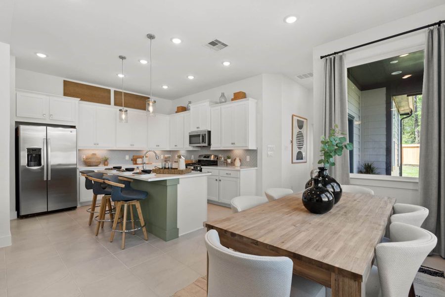 Furnished interior view inside a new home in Santa Rita Ranch, Liberty Hill (Image 34).